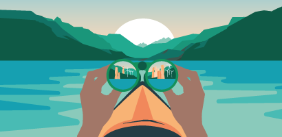 Canoe Hand Landscape Binocular 410x200